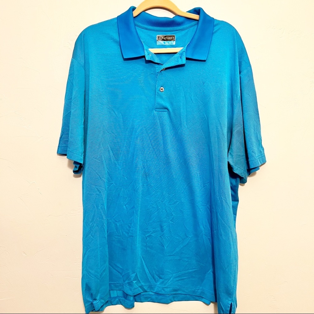 PGA Tour Blue Breathable Golf Shirt Polo size XXL